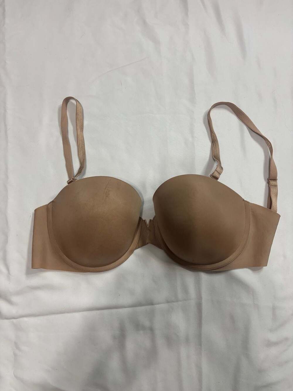 Victoria's Secret Multi-Way Strapless Bra Nude Beige 32DD